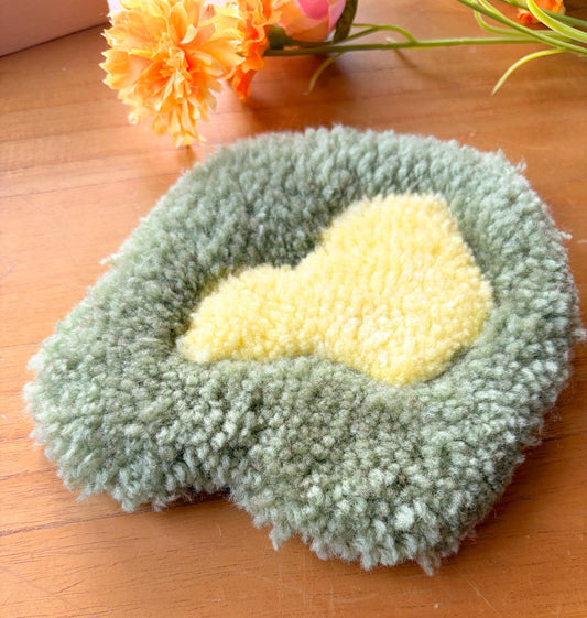 Green & Yellow Coaster Rug