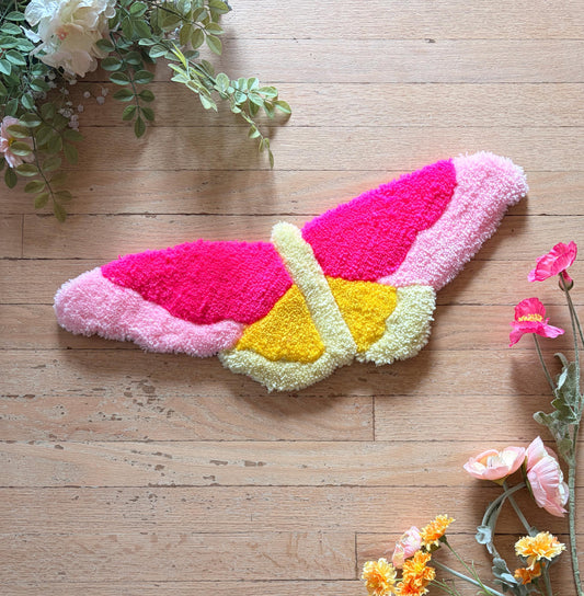 Pink Butterfly Rug
