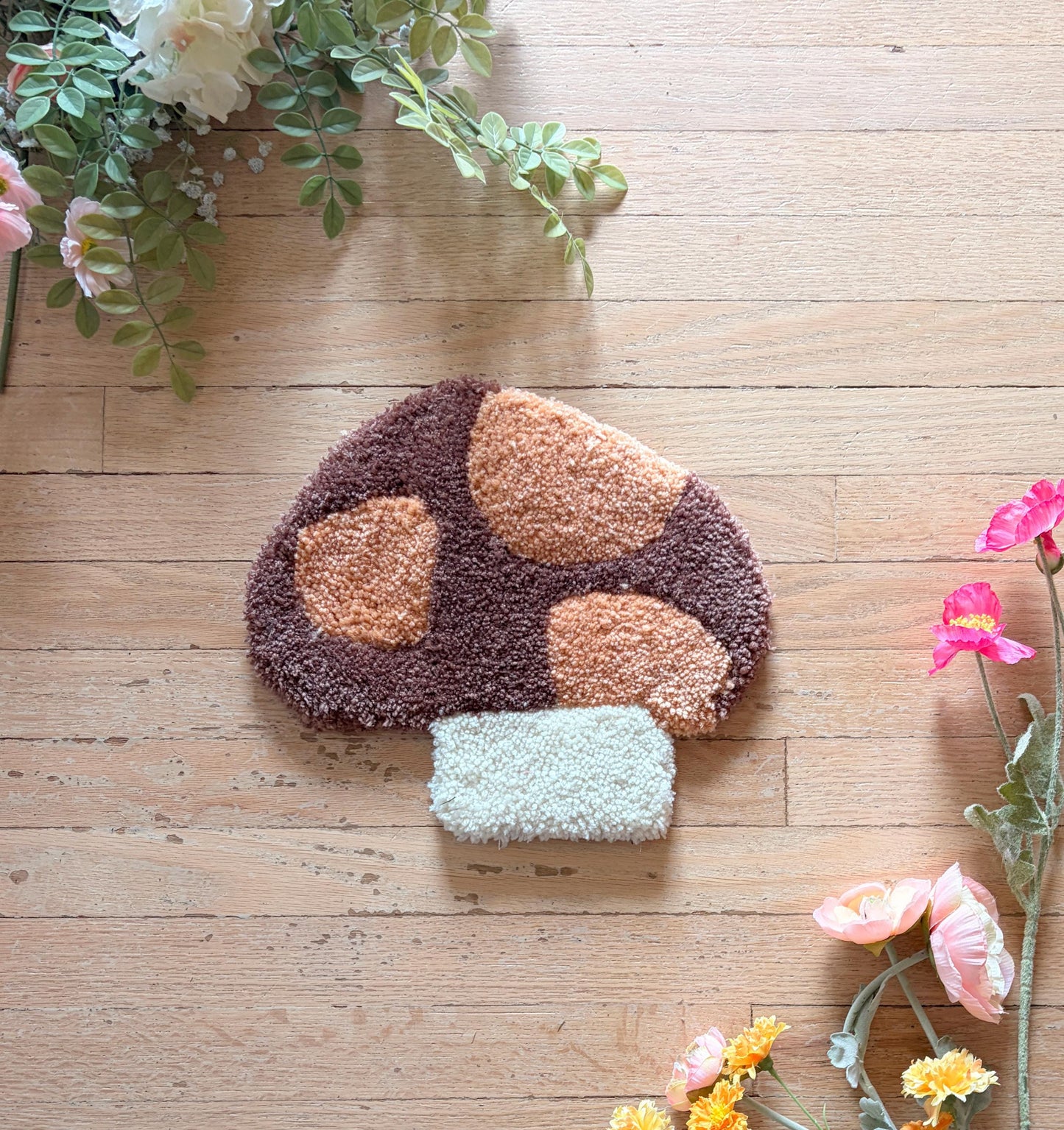 Brown Mushroom Rug