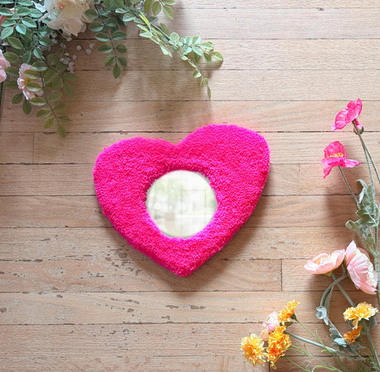 Pink Tufted Mirror
